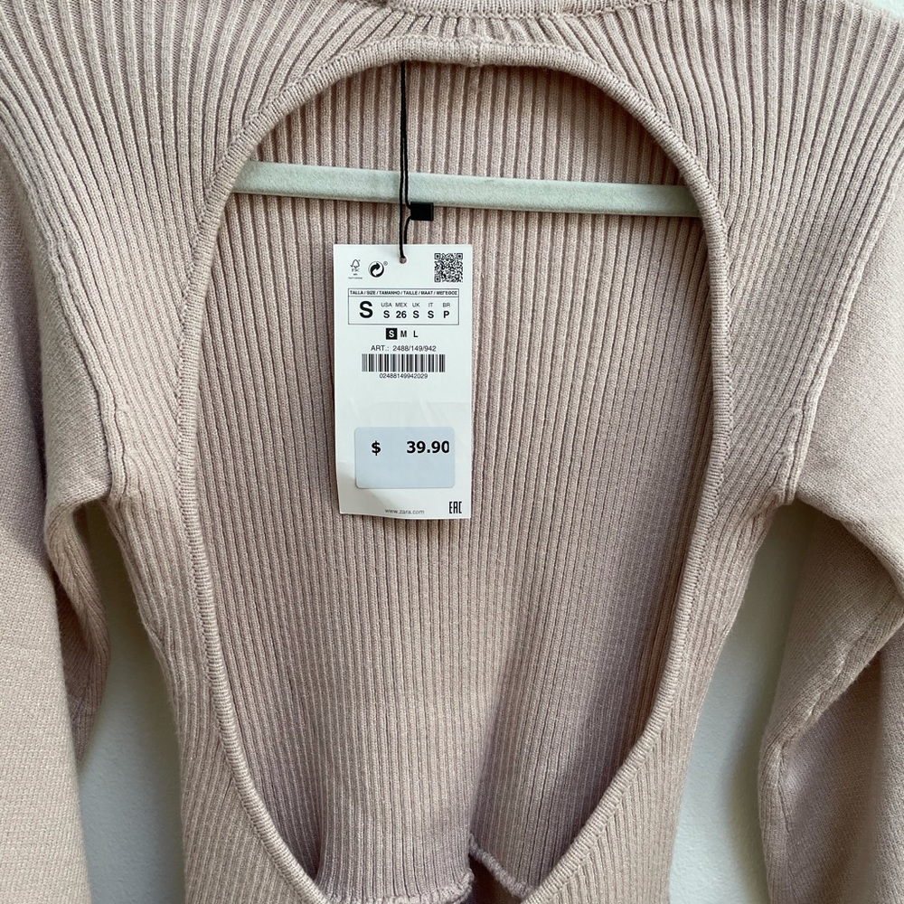 ZARA open back bodysuit